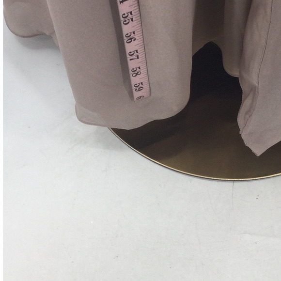 AW BRIDAL 10 L pink dusty rose Adelle chiffon bridesmaid maxi dress NEW B102 - Picture 5 of 8